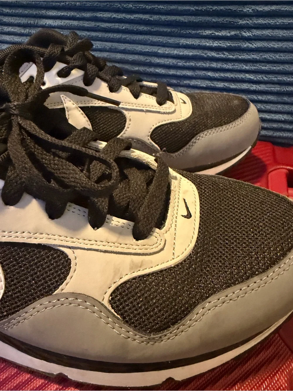 Nike Black, Gray and White Men's Athletic Shoes